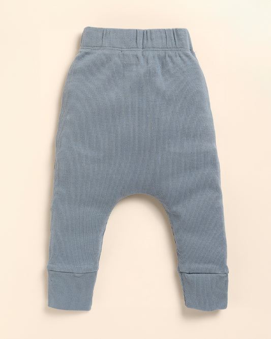 Cot & Candy Baby Aqua Bodysuit with Leggings-Solid-Organic Cotton-For Infants