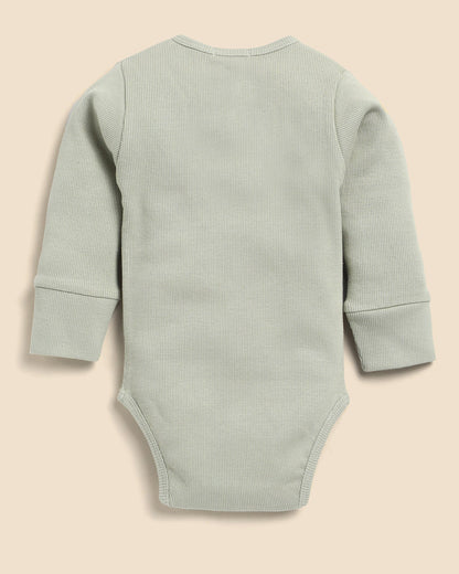 Cot & Candy Baby Sage Bodysuit with Leggings-Solid-Organic Cotton-For Infants