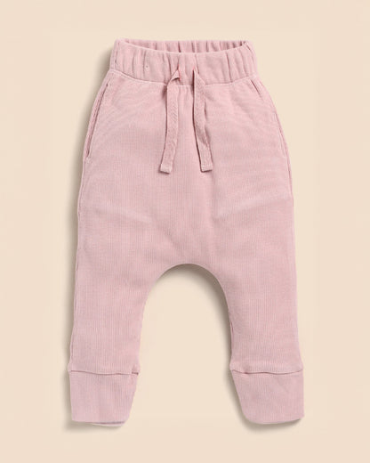 Cot & Candy Baby Blush Pink Bodysuit with Leggings-Solid-Organic Cotton-For Infants