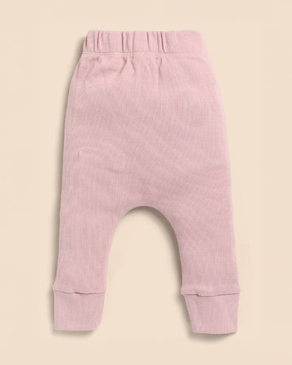 Cot & Candy Baby Blush Pink Bodysuit with Leggings-Solid-Organic Cotton-For Infants