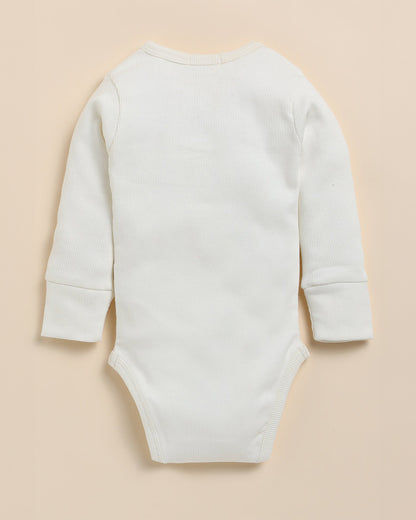 Cot & Candy Baby Milk Bodysuit with Leggings-Solid-Organic Cotton-For Infants