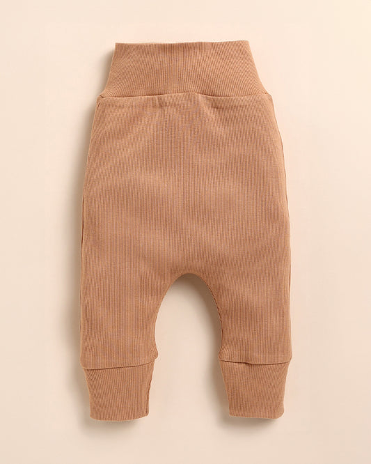 Cot & Candy Baby Camel Bodysuit with Leggings-Solid-Organic Cotton-For Infants