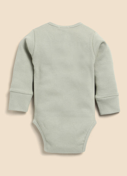 Cot & Candy Baby Sage Bodysuit-Solid-Organic Cotton-For Infants