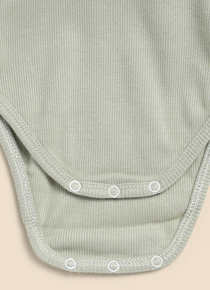 Cot & Candy Baby Sage Bodysuit-Solid-Organic Cotton-For Infants