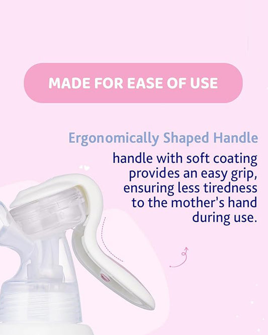 Chicco Natural Feeling Manual Breast Pump-2 Phase Technology-Includes Feeding Bottle, Teat & Airtight Cap-Ergonomic Handle & Extra Soft Silicone Cup-BPA Free & Compact Design-Milk Expression Pump