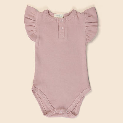 Cot & Candy Baby Blush Pink Bodysuit-Solid-Organic Cotton-For Infants