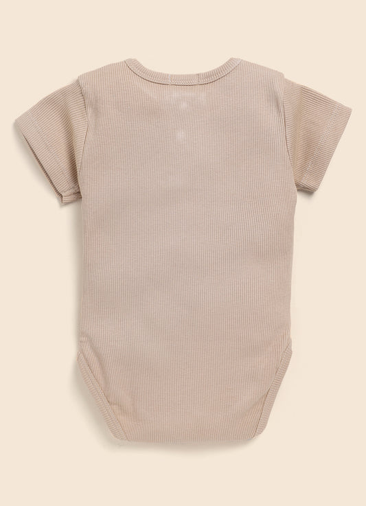 Cot & Candy Baby Multicolor Bodysuit-Solid-Organic Cotton-Pack Of 2-For Infants