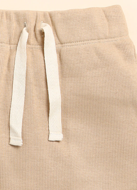 Cot & Candy Baby Brown & Beige Winter Wear Trousers-Solid-Organic Cotton-Pack of 2-For Infants