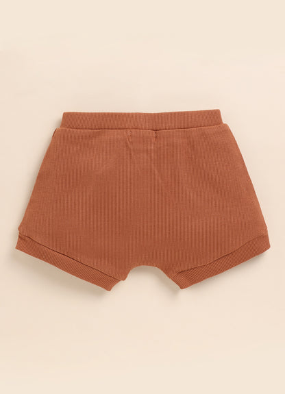 Cot & Candy Baby Ginger Shorts -Solid-Organic Cotton-For Infants