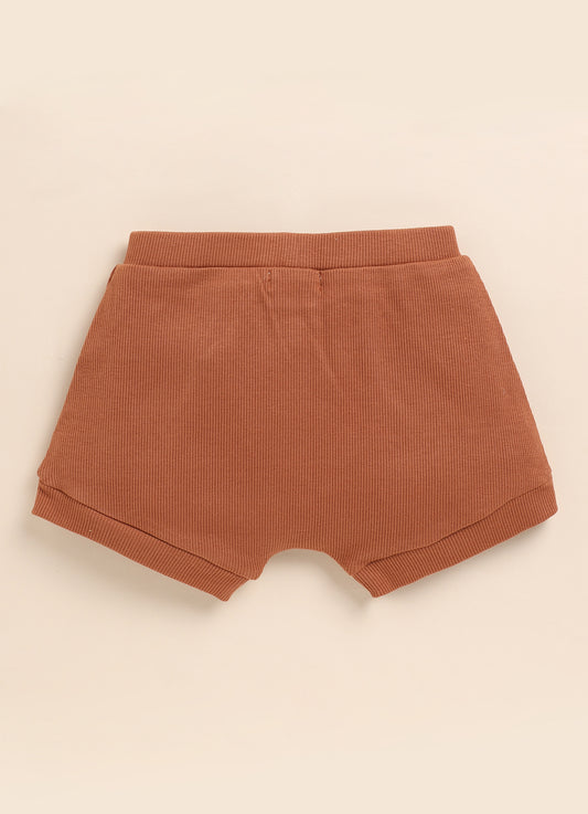 Cot & Candy Baby Ginger Shorts -Solid-Organic Cotton-For Infants