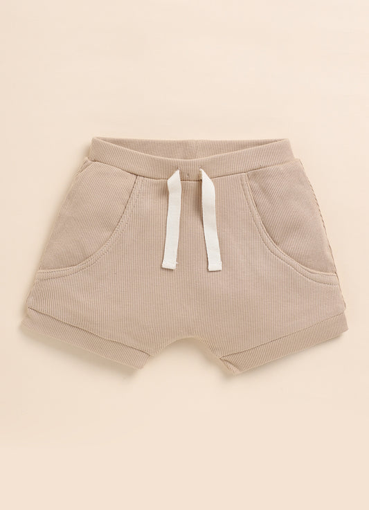 Cot & Candy Baby Latte Shorts -Solid-Organic Cotton-For Infants