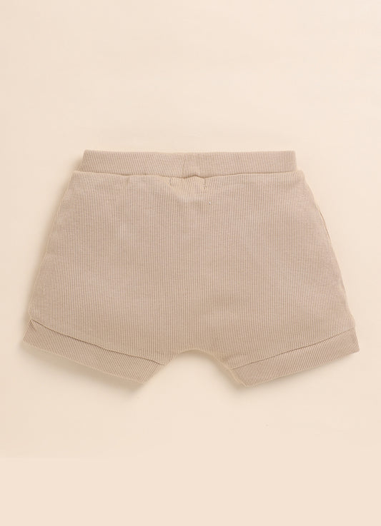 Cot & Candy Baby Latte Shorts -Solid-Organic Cotton-For Infants