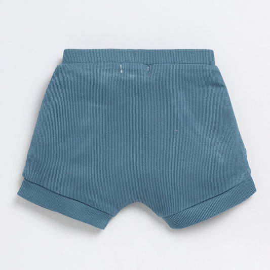 Cot & Candy Baby Denim Shorts -Solid-Organic Cotton-For Infants