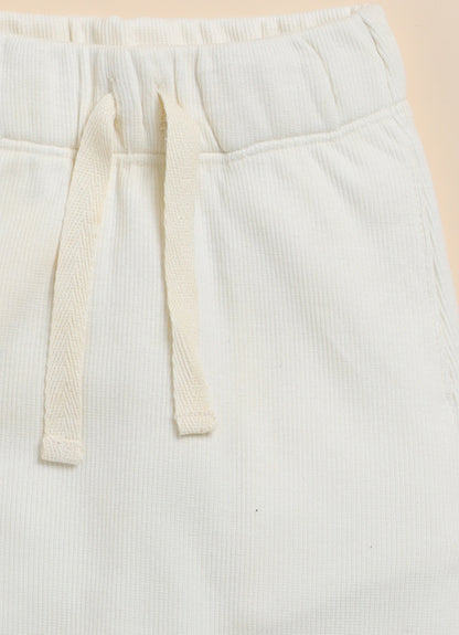 Cot & Candy Baby Brown & White Trousers-Solid-Organic Cotton-Pack of 2-For Infants