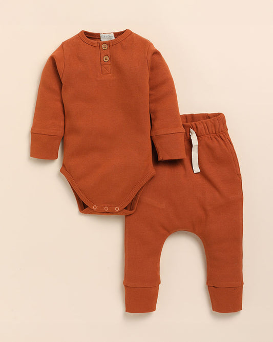 Cot & Candy Baby Ginger Full Sleeve Bodysuit New Born Gift Set-Pack Of 5-Gift For Baby Shower & Baby Birthday