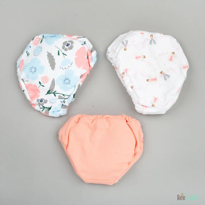 BeeLittle Muticolor Briefs-Fairy World-Organic Cotton-Pack of 3-For Infants