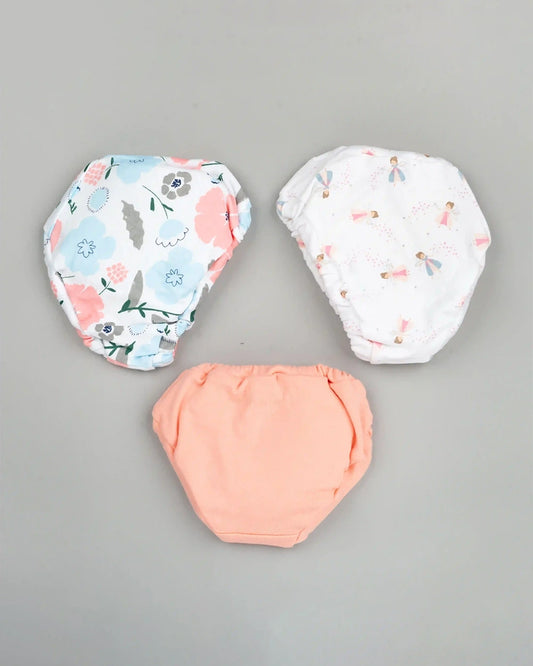BeeLittle Multicolor Briefs-Fairy World-Organic Cotton-Pack of 3-For Infants