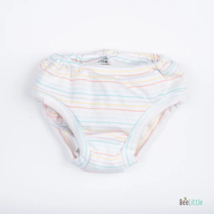 BeeLittle Muticolor Briefs-Stripes-Organic Cotton-Pack of 3-For Infants