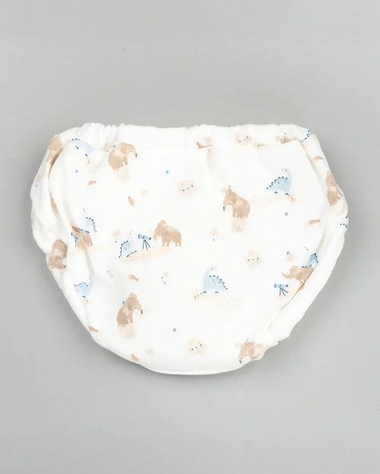 BeeLittle Muticolor Briefs-Tuskers-Organic Cotton-Pack of 5-For Infants