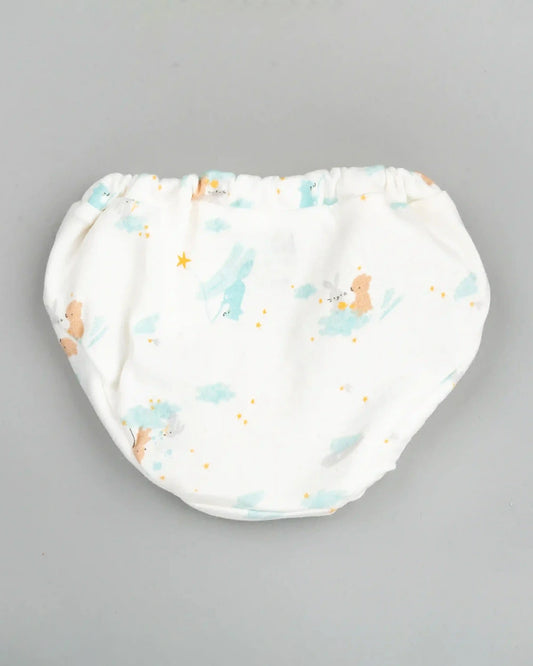 BeeLittle Multicolor Briefs-Eat Sleep Poop Repeat-Organic Cotton-Pack of 3-For Infants