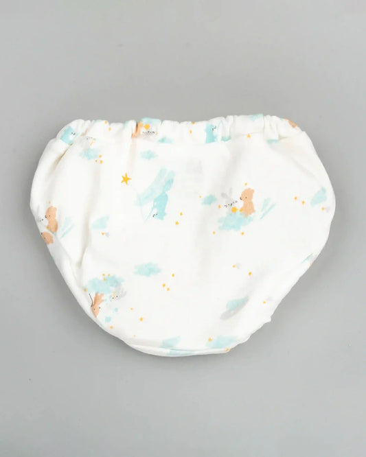 BeeLittle Multicolor Briefs-Eat Sleep Poop Repeat-Organic Cotton-Pack of 3-For Infants