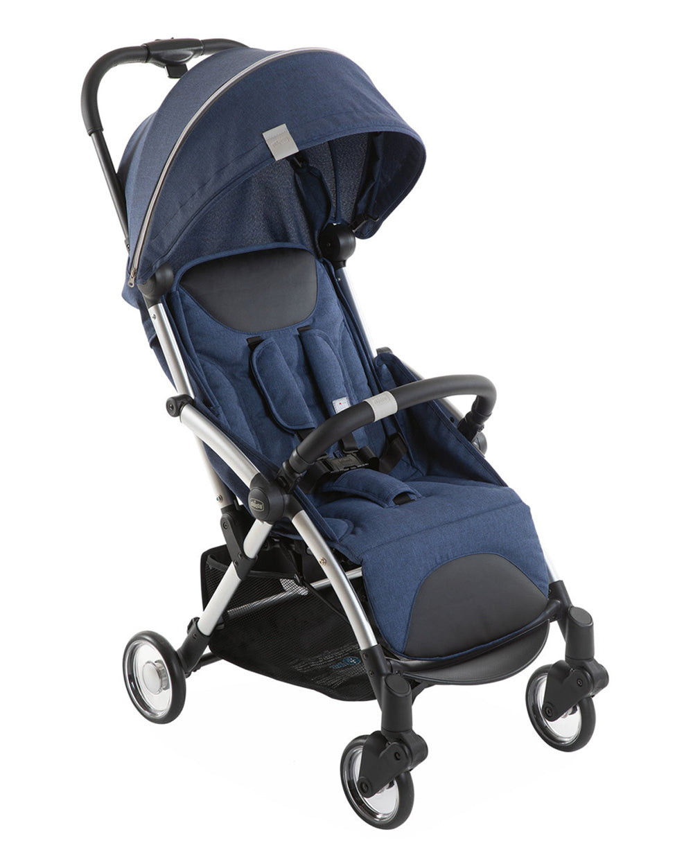 Chicco Goody Plus Lightweight Baby Stroller-Cabin Friendly-Auto Folding Mechanism-Pram for 0M+ (Upto 22 Kg)-Indigo-Extra 5% Off – duckduckbaby