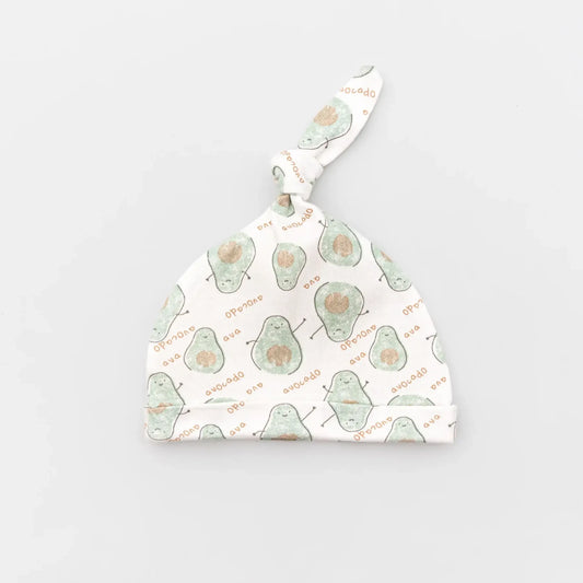 BeeLittle White Cap-Avocado-Organic Cotton-For Infants