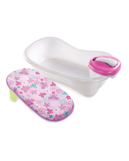 Summer Infant Newborn-To-Toddler Baby Bath Tub-With Shower Centre-0 to 12M-Pink