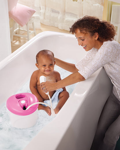 Summer Infant Newborn-To-Toddler Baby Bath Tub-With Shower Centre-0 to 12M-Pink