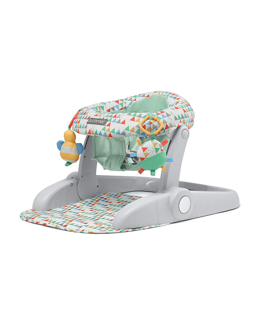 Summer Infant Learn-To-Sit 2 Position Floor Booster Seat-3 Point Safety Harness-4 to 12M-Grey