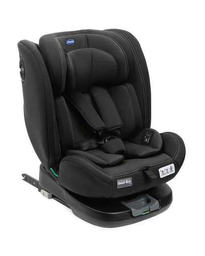 Chicco Unico Evo I-Size-Baby Car Seat-Convertible (Front & Rear Facing)-360 Degree Rotation System-For 0 to 12Y-Black