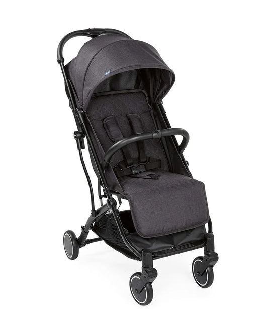 Chicco TrolleyMe Lightweight Baby Stroller-Travel Friendly-One Hand Fold-Pram for 0M+ (Upto 15 Kg)-Stone Black