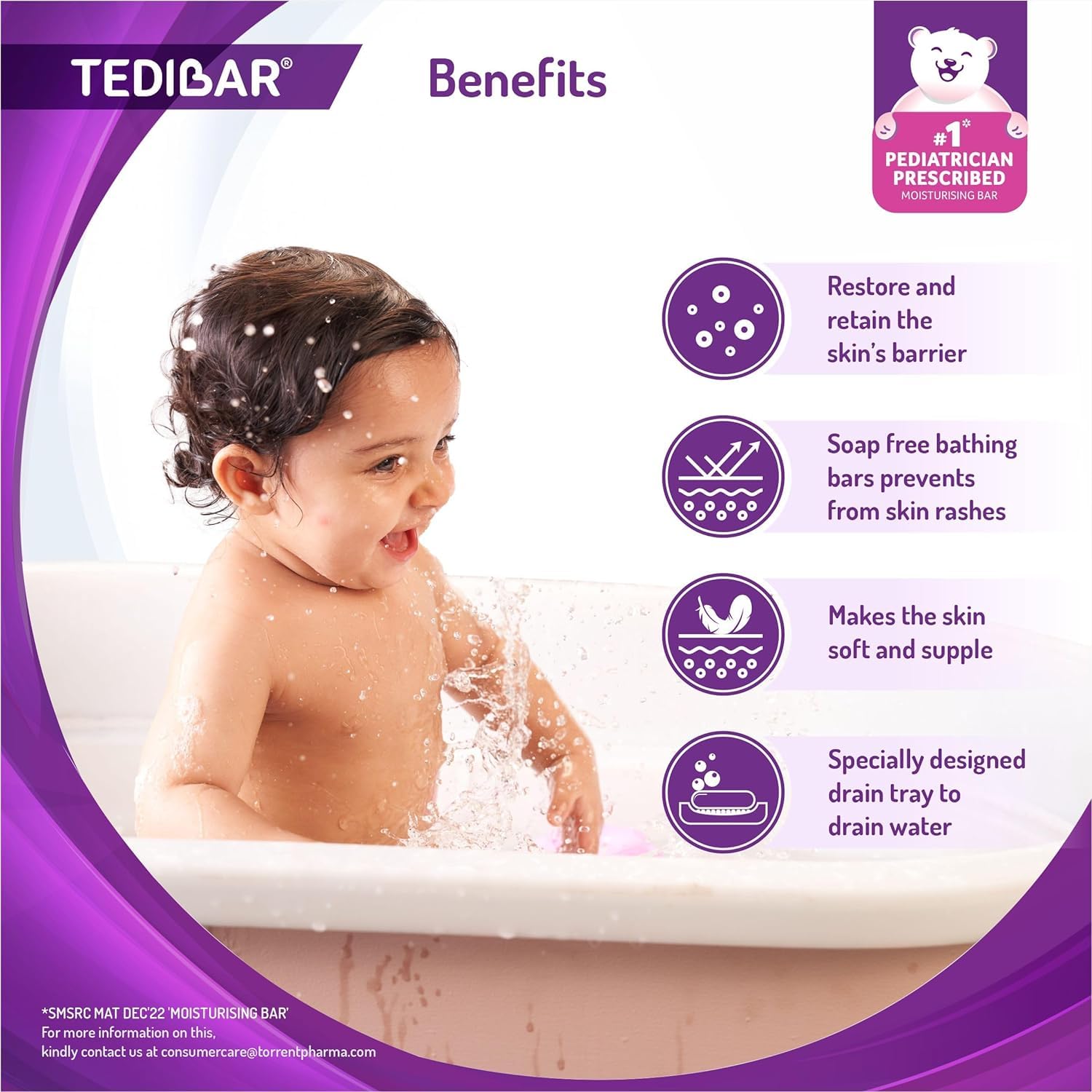 Tedibar Moisturising Baby Soap Bar-100 g-Extra 5% Off – duckduckbaby