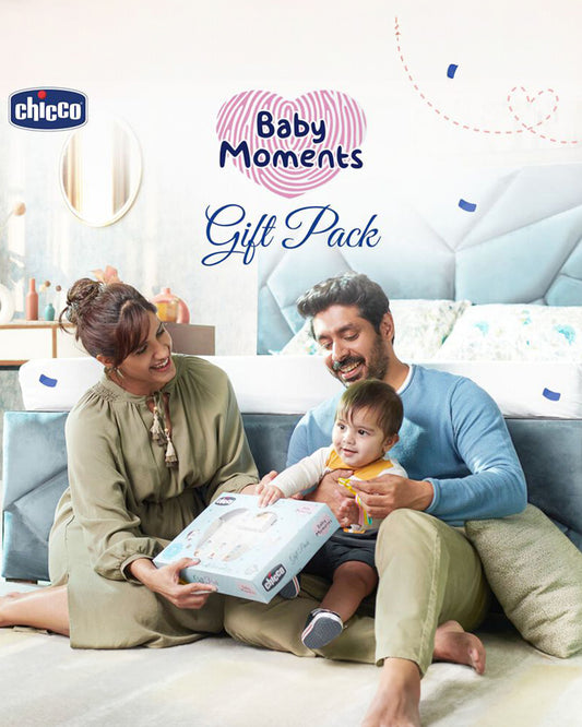Chicco Baby Caring Purple New Born Gift Set-Pack Of 7-Gift For Baby Shower & Baby Birthday