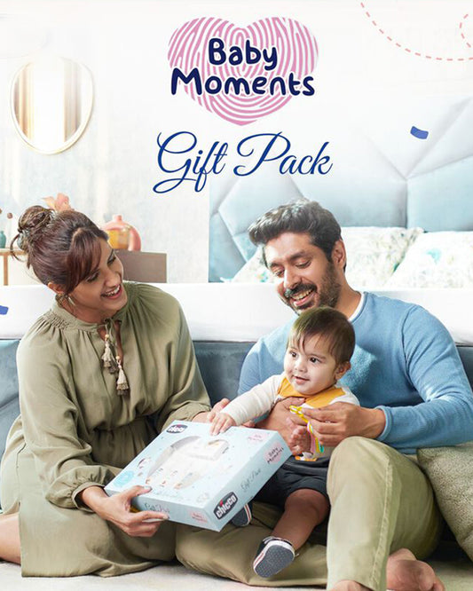 Chicco Baby Delight Beige New Born Gift Set-Pack Of 8-Gift For Baby Shower & Baby Birthday