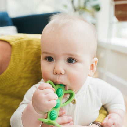 Dr. Brown's Peapod Teething Baby Toothbrush-3 to 12M-Green