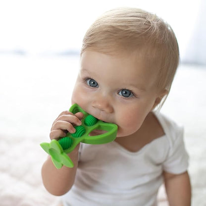 Dr. Brown's Peapod Teething Baby Toothbrush-3 to 12M-Green