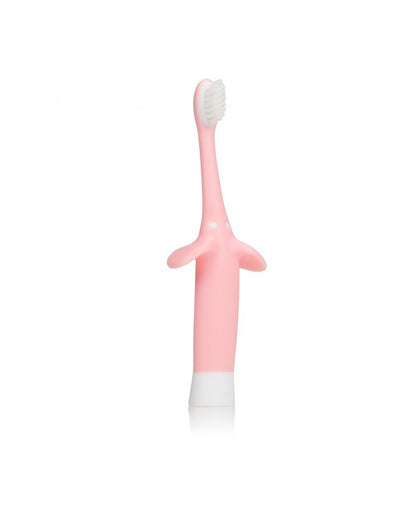 Dr. Brown's Infant-To-Toddler Training Baby Toothbrush-0 to 3 Yr-Pink Elephant