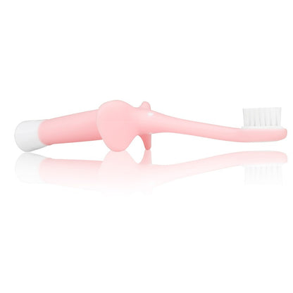 Dr. Brown's Infant-To-Toddler Training Baby Toothbrush-0 to 3 Yr-Pink Elephant