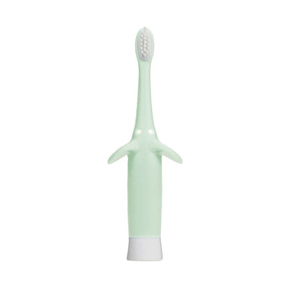 Dr. Brown's Infant-To-Toddler Training Baby Toothbrush-0 to 3 Yr-Mint Elephant