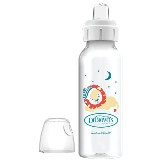 Dr. Brown's Milestones Sippy Spout Feeding Bottle-Anti Colic-240 ml-Lion-6 to 24M