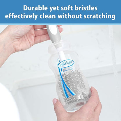 Dr. Brown's Soft Touch Bottle & Nipple Cleaning Brush-Anti Slip Handle-Blue