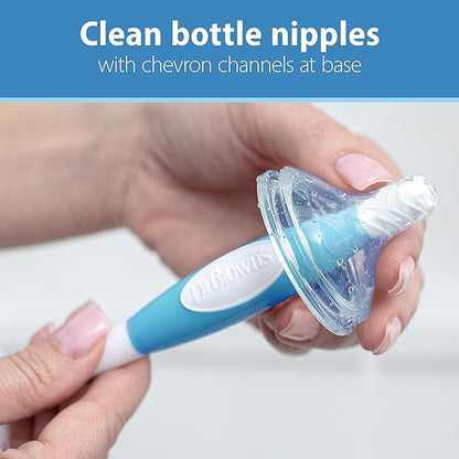 Dr. Brown's Bottle & Nipple Cleaning Brush-Anti Slip Handle-Blue