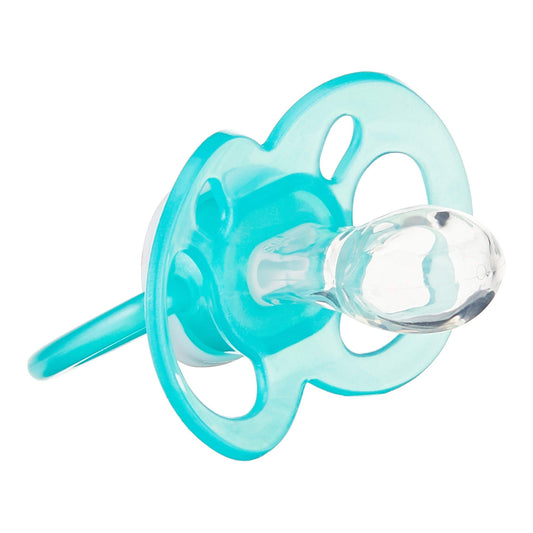 Dr. Brown's Advantage Pacifiers-With Round Silicone Bulb-Pink & Green-Pack of 2-Soother