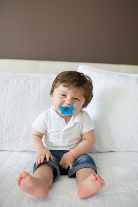 Dr. Brown's Happy Paci-One Piece Soother-Blue-Pacifier