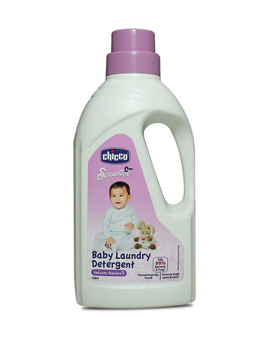 Chicco Baby Laundry Detergent-With 5X Stain Removing Power-Dermatologically Tested & Safe For Babies-Delicate Flowers