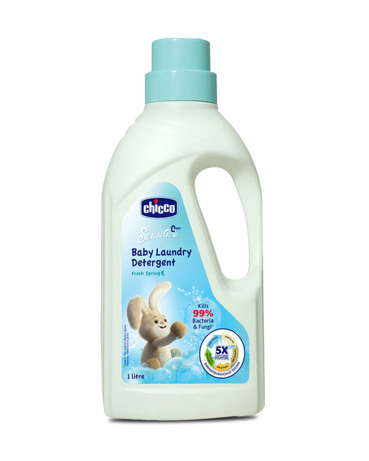 Chicco Baby Laundry Detergent-With 5X Stain Removing Power-Dermatologically Tested & Safe For Babies-Fresh Spring