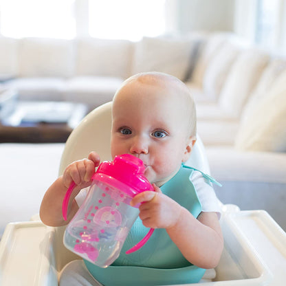 Dr. Brown's Baby's First Straw Cup-With Handle-Pink-100 ml