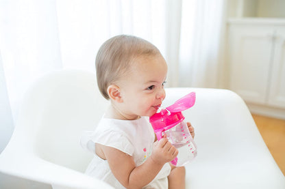 Dr. Brown's Baby's First Straw Cup-With Handle-Pink-100 ml