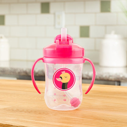 Dr. Brown's Baby's First Straw Cup-With Handle-Pink-100 ml